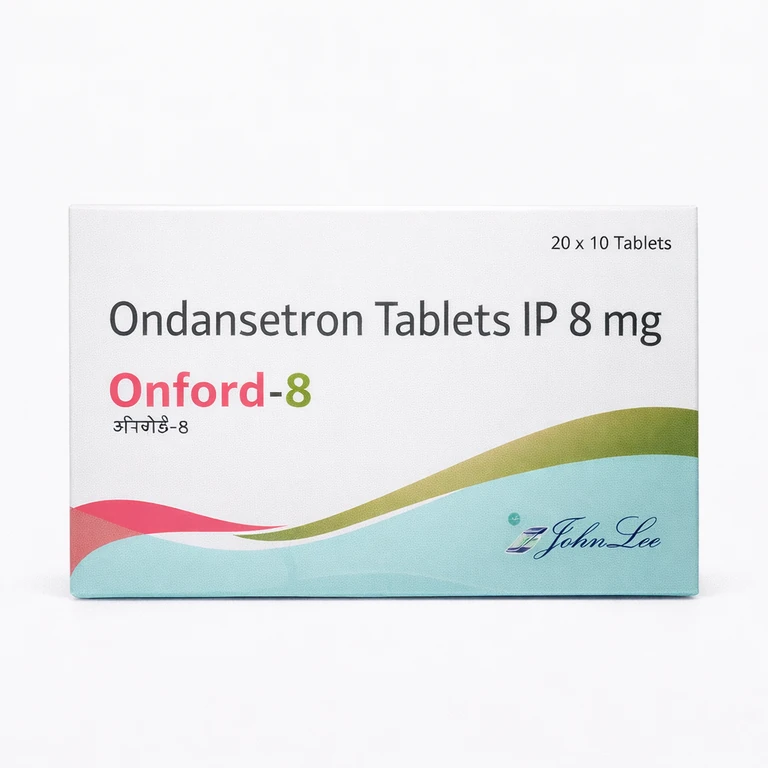 Johnlee Ondansetron Tablets IP 8 mg x 10 Tablets